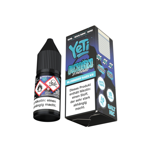 ANGLE2-YETI OVERDOSED 10ML 10MG BLUEBERRY RAZZ ICE